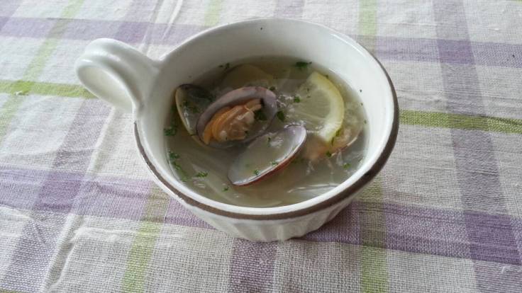Clam and Onion Shio Lemon Soup