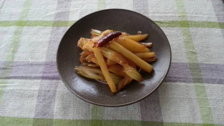 Potato and Celery Shio Lemon Kinpira