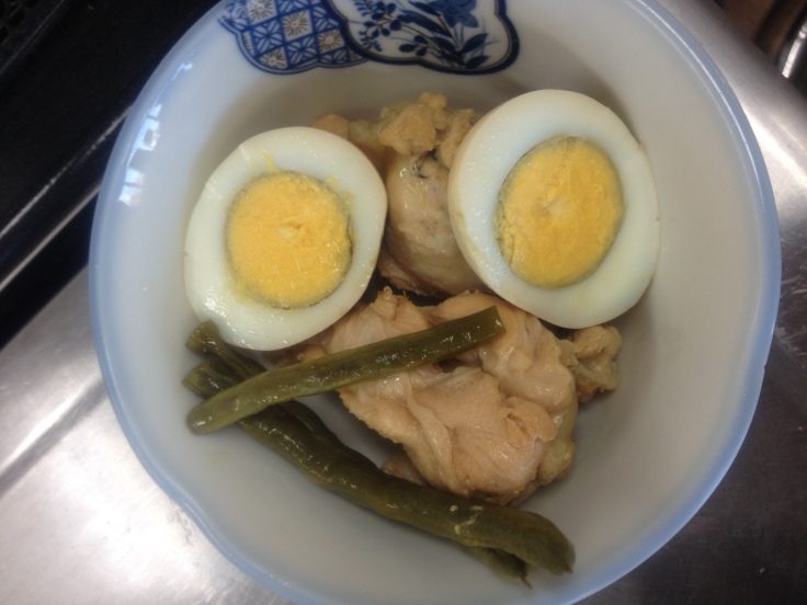 Chicken and Boiled Eggs Simmered with Umezu